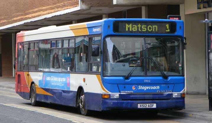 Stagecoach Gloucester Dennis Dart Plaxton Pointer 2 33512